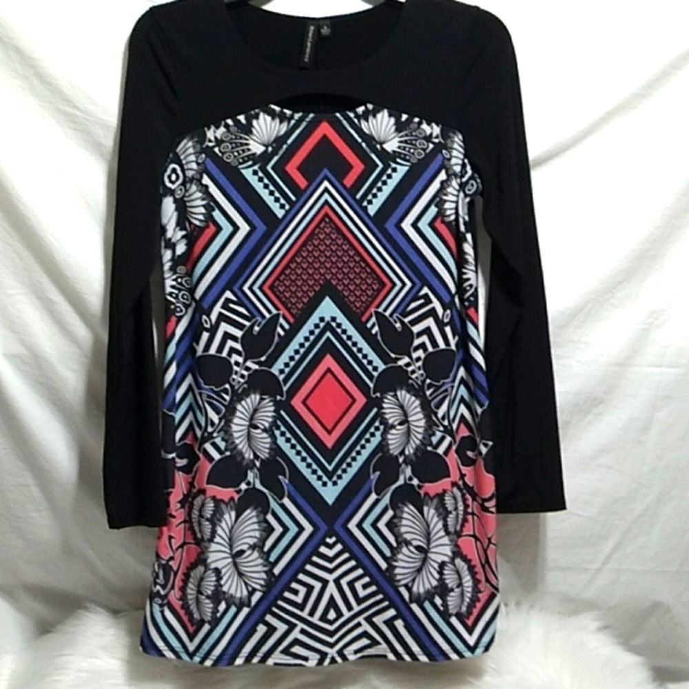 SALE! Susan Lawrence Gorgeous Tunic Top Sz.S (X-55)